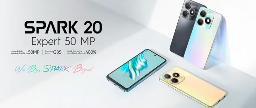 Smartphone TECNO Spark 20: disponible chez starmedia pour les meilleur prix dans toute la tunisie avec un livrasion rapide